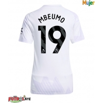 Camiseta Manchester United Bryan Mbeumo #19 Visitante Equipación para mujer 2025-26 manga corta